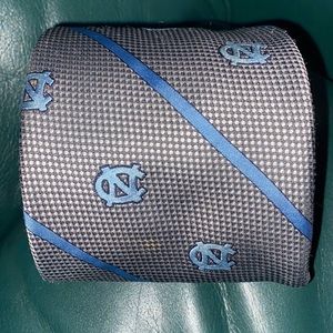 UNC tie - grey and blue